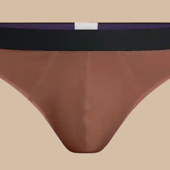 NWT MeUndies UltraModal™ Core Pouch Front Thong, M, dark brown - Picture 10 of 10